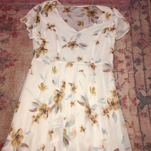 WHITE floral dress